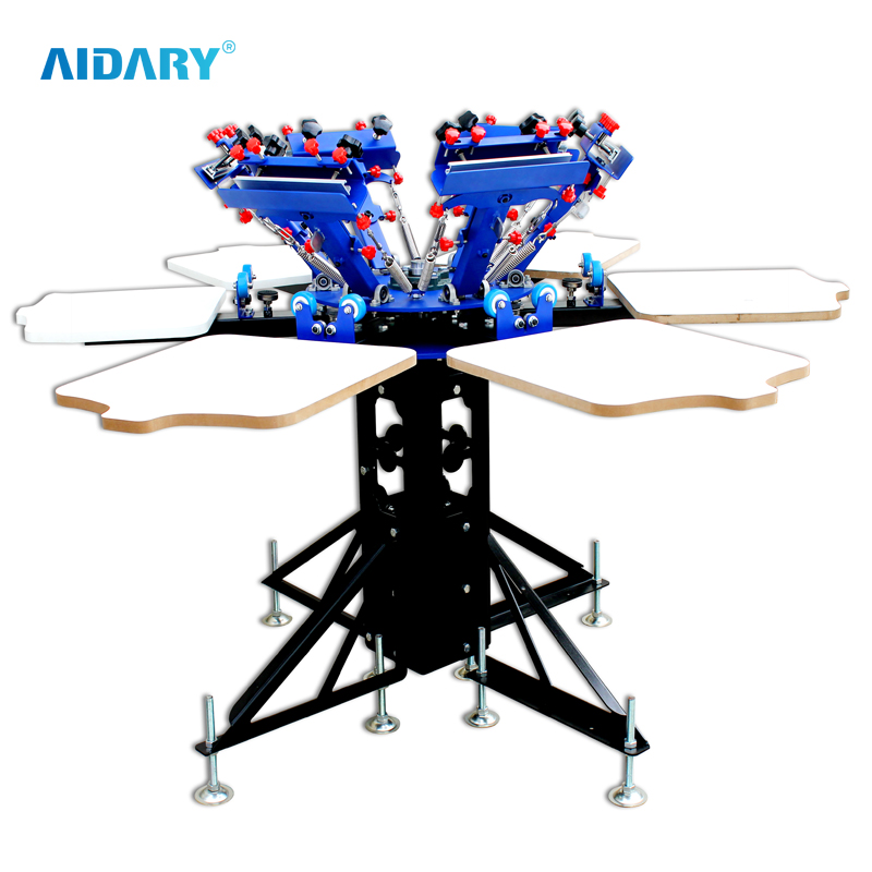 Six-color Six-state Double-wheel Screen Printing Machine
