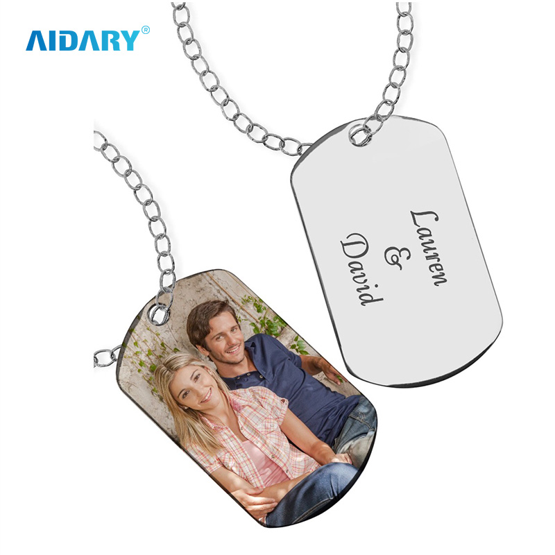 AIDARY Sublimation Stainless Steel Pendant Sublimatioin Dog Tag