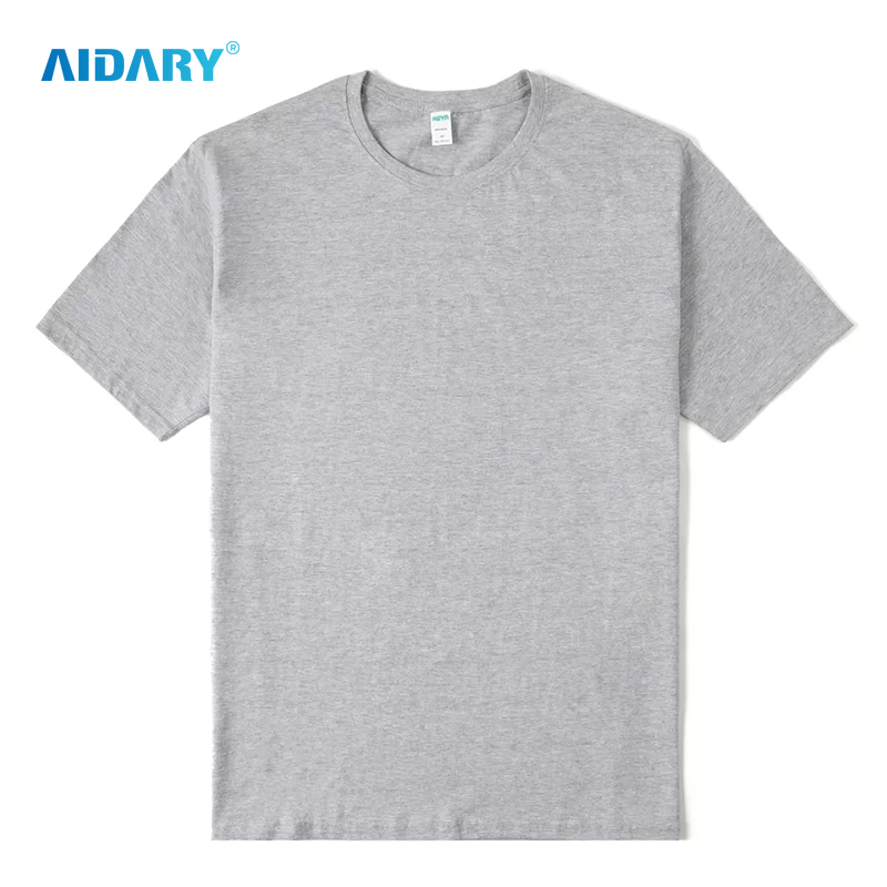 AIDARY Sublimation Unisex 180gsm 100% Combed Cotton Tshirt Custom Tshirt