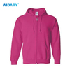 AIDARY Cotton Polyester Blend Velour ZIP Hoodie Unisex