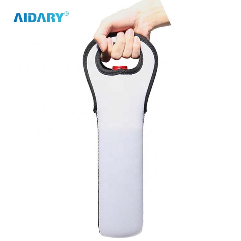 AIDARY Sublimation Customized Neoprene Wine Bottle Cover Sublimation Red Wine Champagne Bottle Cover