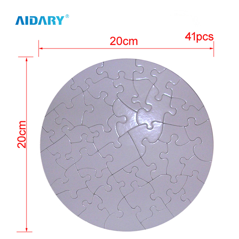 AIDARY 30pcs 7.5 X 9.5" Cardboard Sublimation Puzzle