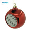 Personalized 8cm Sublimation Christmas Ball Blank Sublimation Ornaments