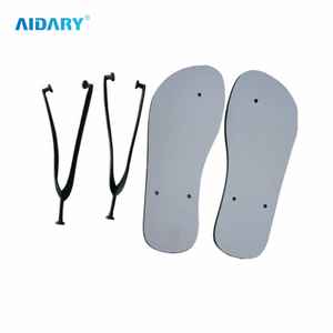 AIDARY Black Bottom Sublimation Slippers Sublimation Flip Flops