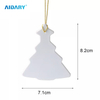 Sublimation Round with Hollowed Edge Pendant Christmas Tree Ornament