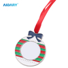 AIDARY Christmas Metal Ornament Sublimation Transfer - Bow