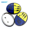 39*31mm Size Oval Badge Button