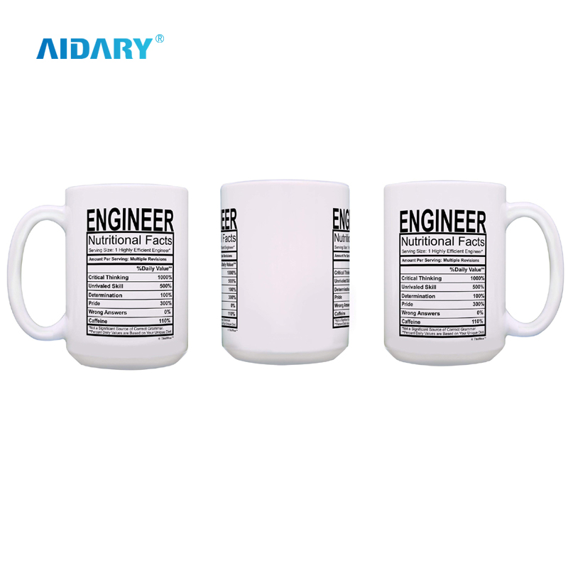 AIDARY USA Popular Size 15oz Sublimation White Mug