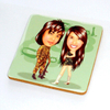 Sublimation Round Soft Wood Mug Pad