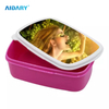 Personalized Design Custom Sublimation Plastic Lunch Box without Internal Interlayer