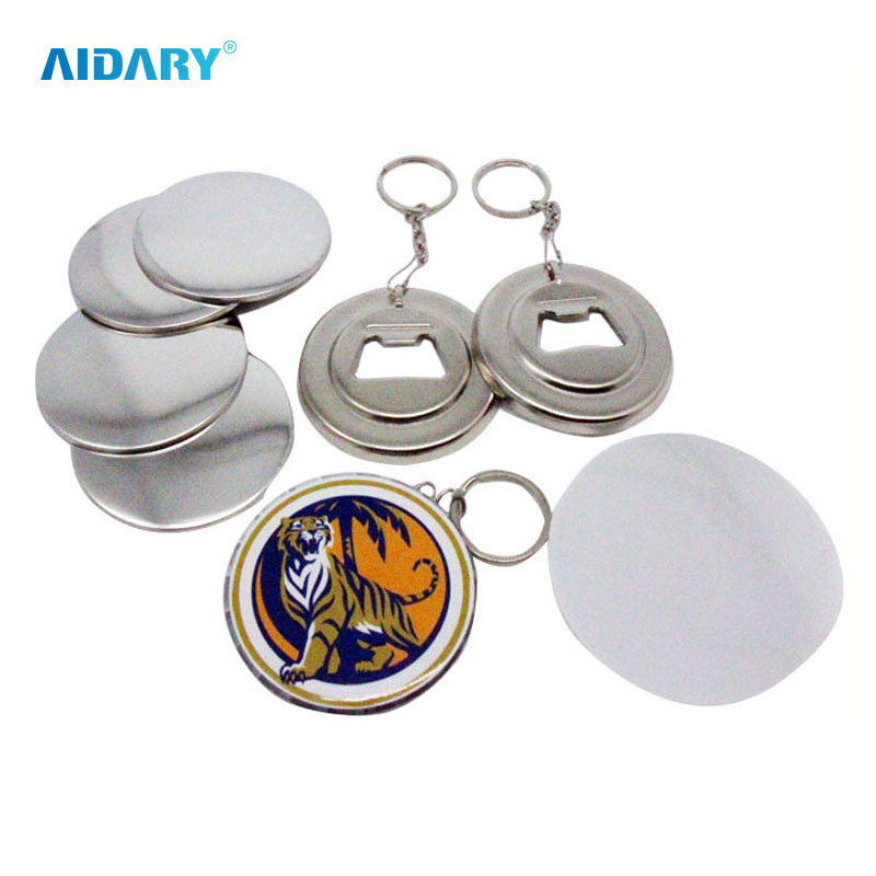 58mm Bottle Opener Keychain Blank Plain Badge Pin