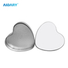 AIDARY Round Metal Box Candy Tin Box for Sublimation