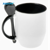 AIDARY 11oz Mug Sublimation Inner Handle Color Spoon Mug Promotion Gift Mug