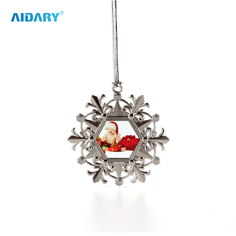 AIDARY Metal Christmas Pendant - Snowflakes for Sublimation