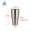 AIDARY 30oz YETI Stainless Steel Cup