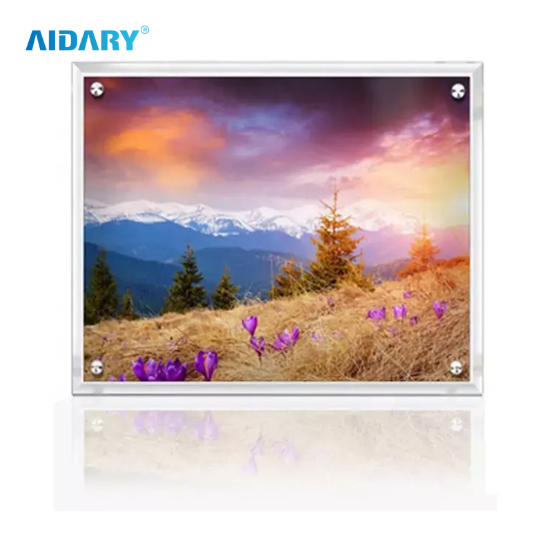 Sublimation 10 Inch Four Holes Bevel Crystal Photo Frame BL09