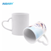 AIDARY Sublimation Blanks 11oz Heart Handle Ceramic Mug