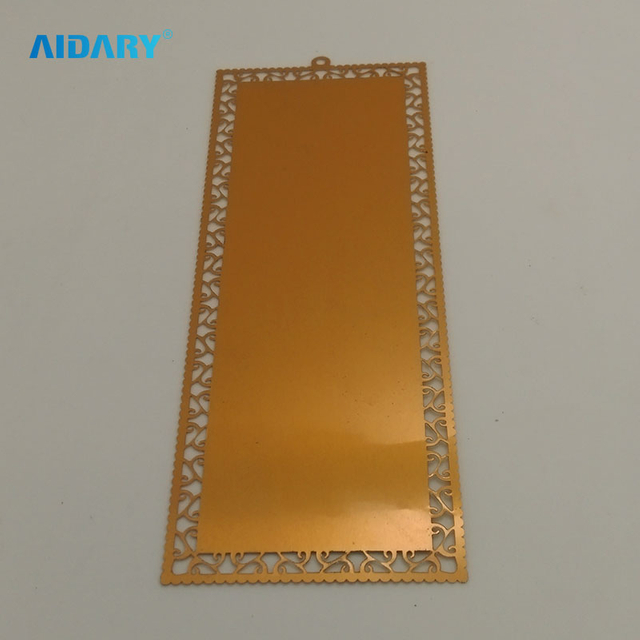 AIDARY Gold Metal Bookmark Sublimation Transfer