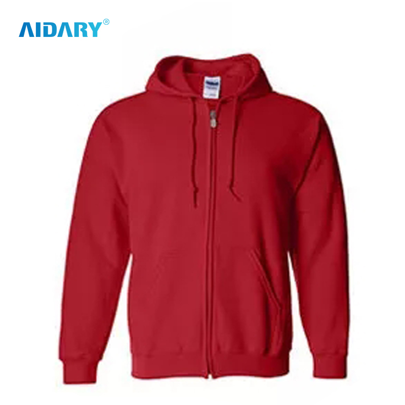 AIDARY Cotton Polyester Blend Velour ZIP Hoodie Unisex