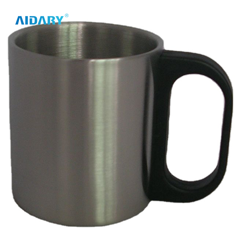 AIDARY Sublimation Plastic Handle Stainless Steel Mug