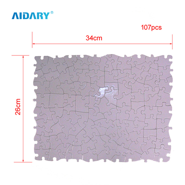26*34CM Irregular Sublimation Puzzle 107pcs
