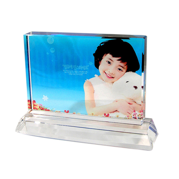 Horizontal T Folding Screen Sublimation Crystal Photo Frame