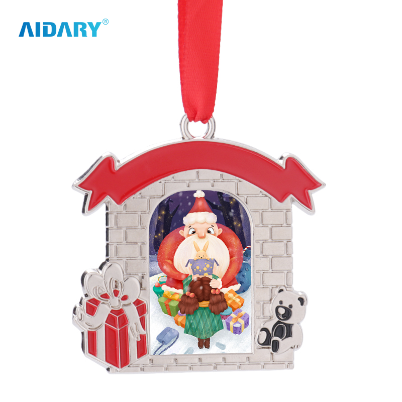 AIDARY Sublimation Closet Christmas Metal Ornament