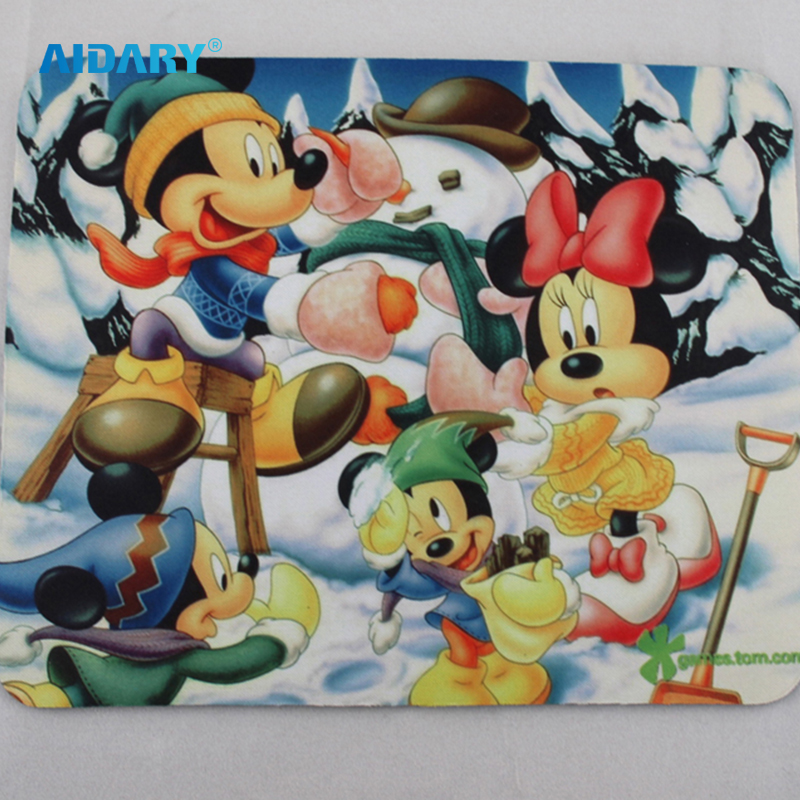 AIDARY 3mm Mouse Pad Sublimation Mousepad White Custom Rubber Mat Blank Sublimated