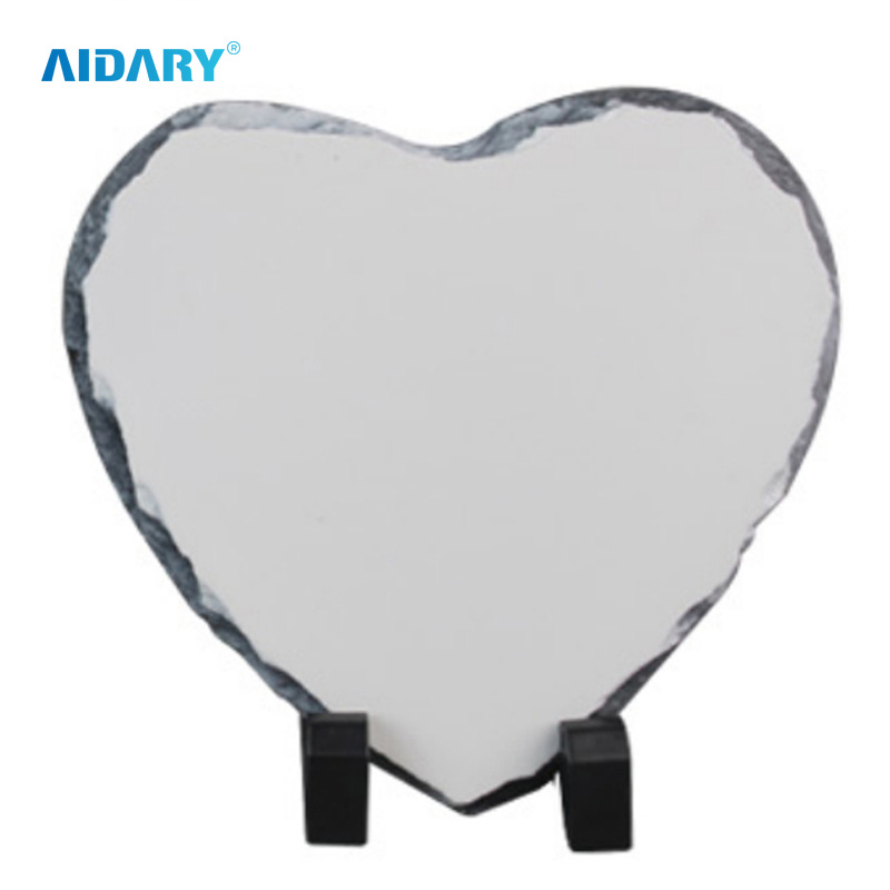 Hot Selling Sublimation 20*25cm Heart Slate Photo Blank