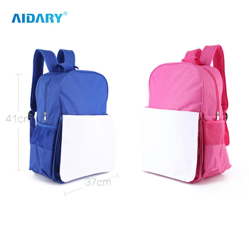 AIDARY Pink Color Sublimation Student Backpack School Bags for Kids
