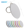 Sublimation 57*82mm Oval Plastic Keychain