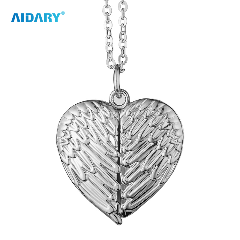 Angel Wings Necklace Sublimation Silver