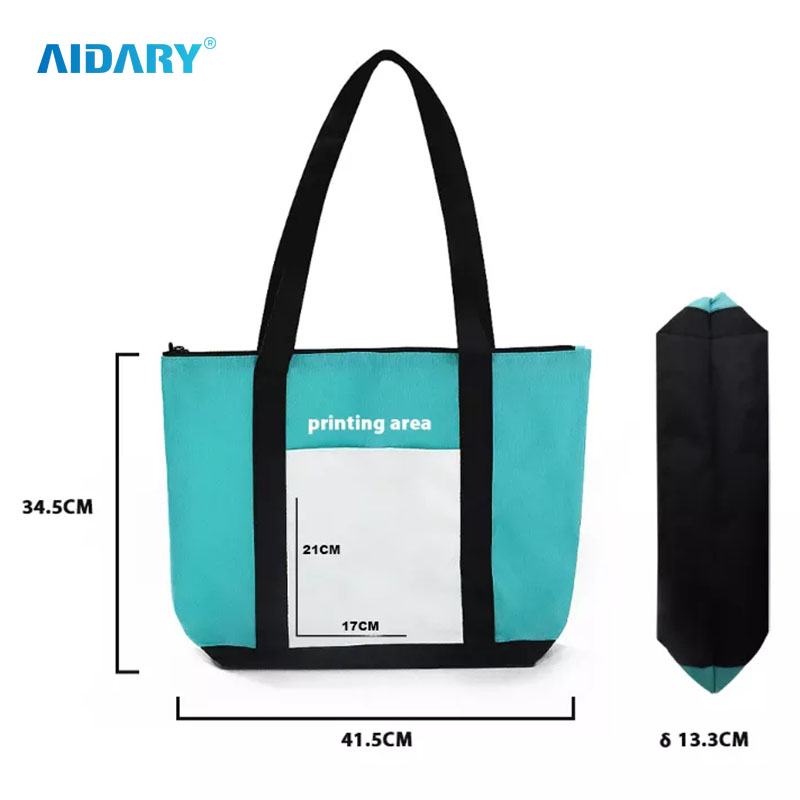 AIDARY Sublimation Printable Blank Mummy Bag Sublimation Tote Diaper Bags Eco-friendly Recyclable Mummy Bag